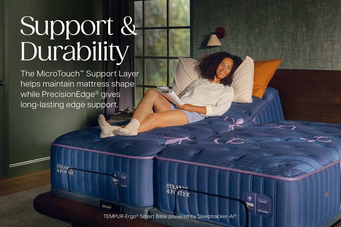 Stearns and Foster Legacy  Medium Mattress 15.5" image number 2