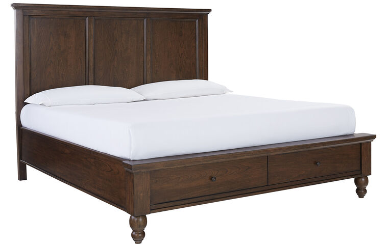 Aspen Home Cambridge Framed Panel Bed with Storage image number 1