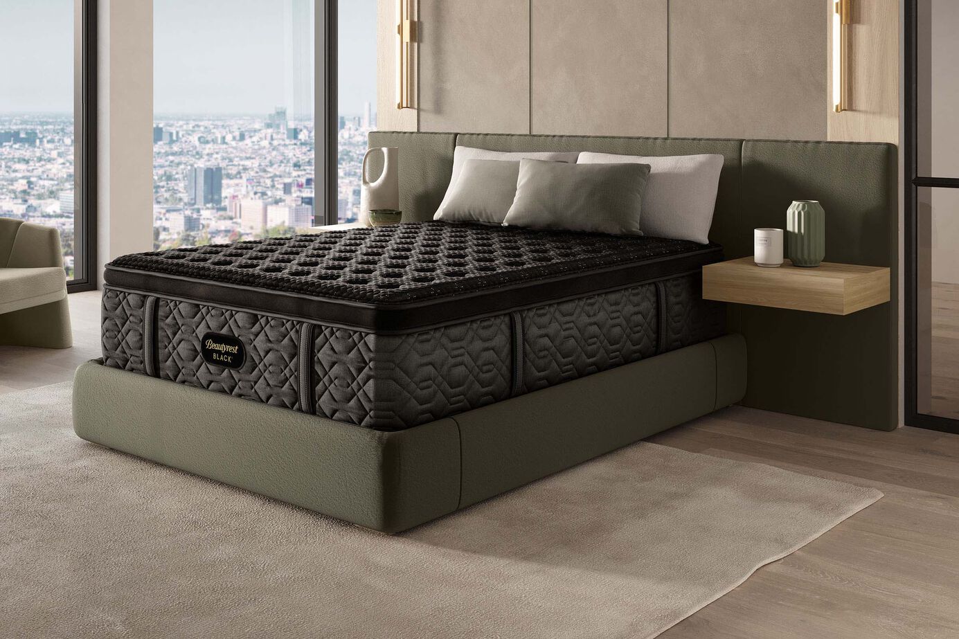 Beautyrest Black Series Three Firm Pillow Top Mattress 16.5" image number 0