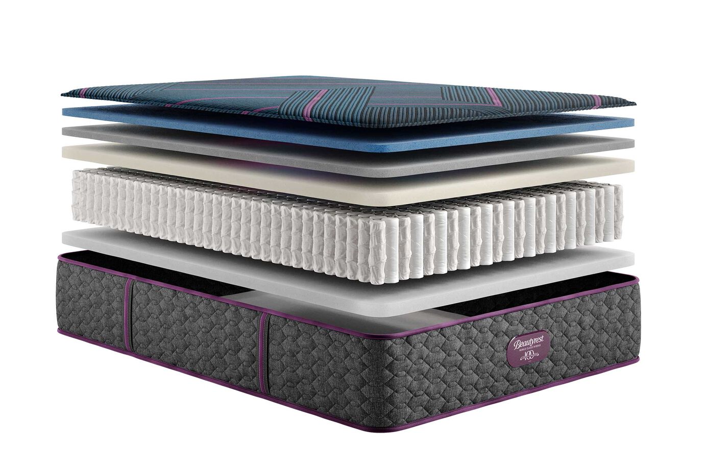 Beautyrest World Class Hybrid Level 3 Hybrid Medium Tight Top Mattress 13.25" image number 1
