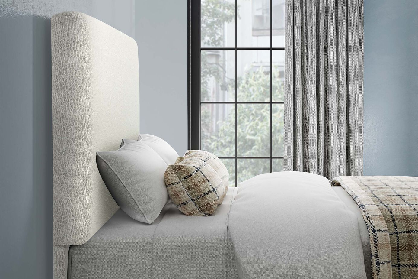 Legends Home Bridger Panel Boucle Bed Complete image number 2