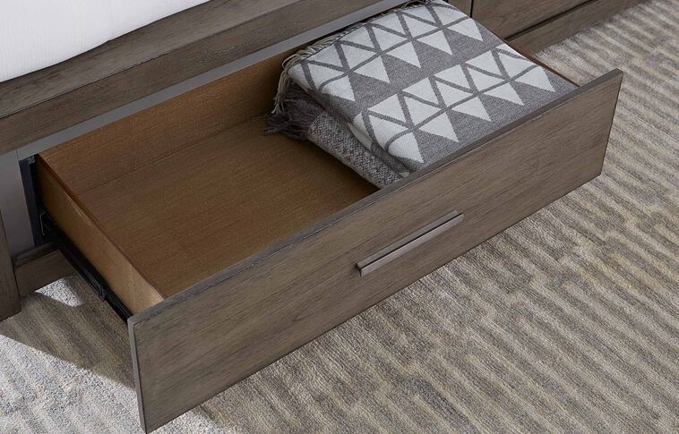 Aspen Home Modern Loft Panel Bed with Storage image number 3