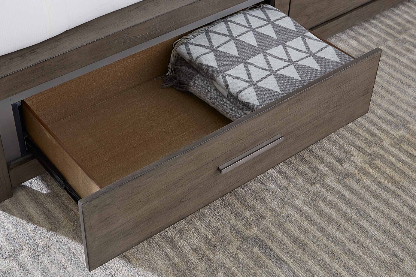Aspen Home Modern Loft Panel Bed with Storage image number 3
