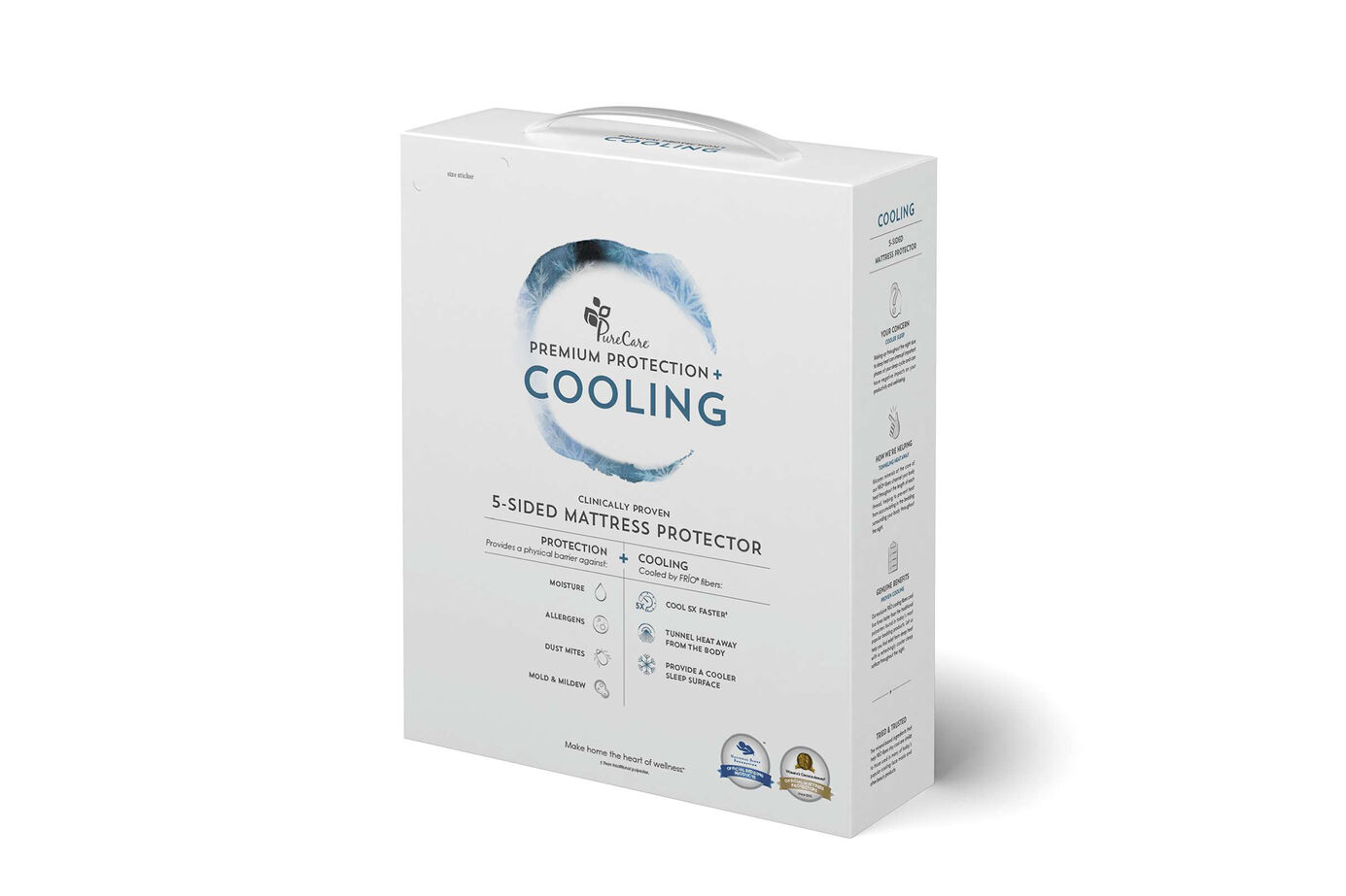 Purecare Frio Cooling 5-Sided Mattress Protector image number 0