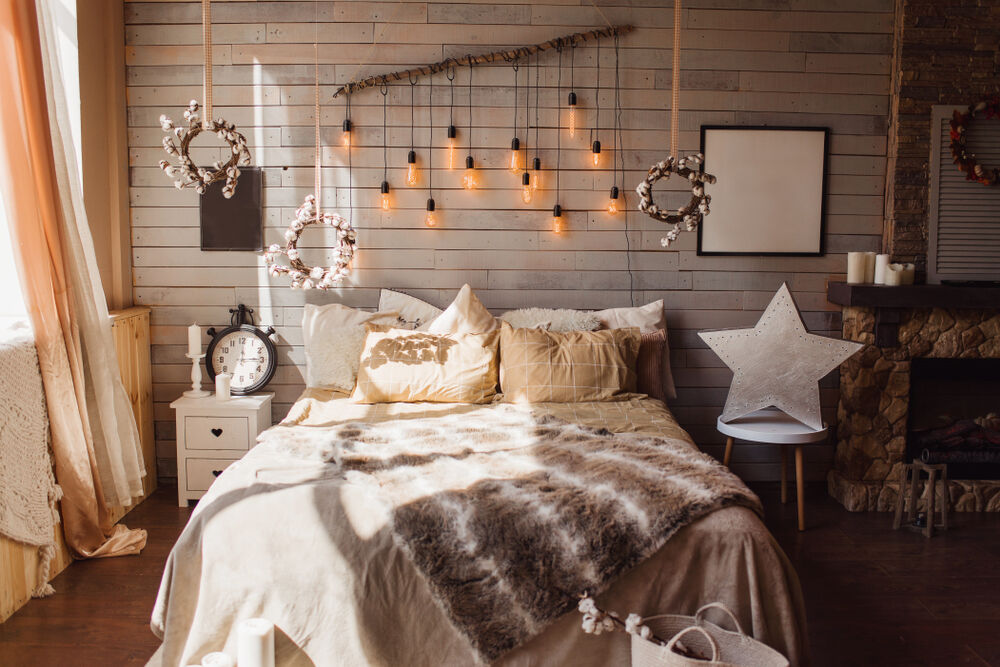 Cozy bedroom setup perfect for restful sleep and bed-rotting wellness practices